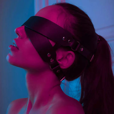 Silikon ABS BDSM Set Bondage Augenmaske Paar Sex Spielzeug Leder Sklavin