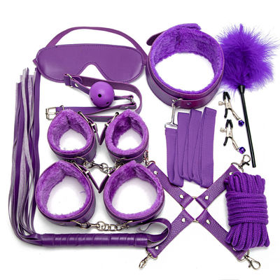 10 Set Leicht Selbst Bondage Kit Leder Kit SM Sklaven Leidenschaft Fetisch Bett Begrenzungen