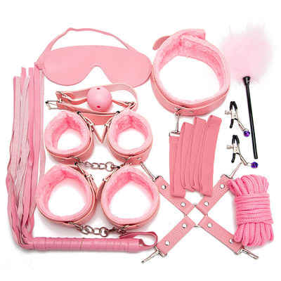10 Set Leicht Selbst Bondage Kit Leder Kit SM Sklaven Leidenschaft Fetisch Bett Begrenzungen