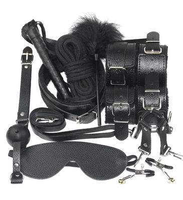 10 Set Leicht Selbst Bondage Kit Leder Kit SM Sklaven Leidenschaft Fetisch Bett Begrenzungen