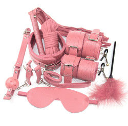 10 Set Leicht Selbst Bondage Kit Leder Kit SM Sklaven Leidenschaft Fetisch Bett Begrenzungen