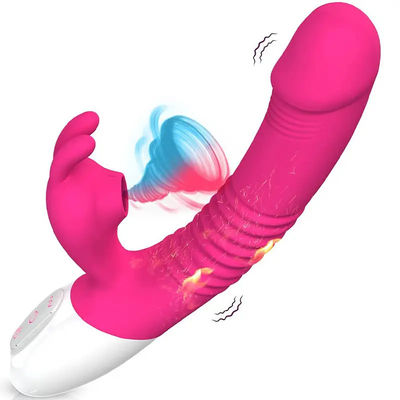 300g USB-Wiederaufladung Vibrator Sex-Spielzeug Pink Rabbit persönlicher Massager Heizschub