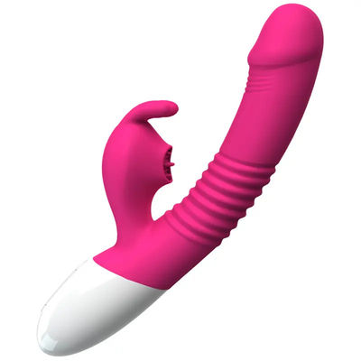 300g USB-Wiederaufladung Vibrator Sex-Spielzeug Pink Rabbit persönlicher Massager Heizschub