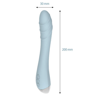 Aufladbare G-Punkt-Vibratoren Flüssigsilikon Dildo Erwachsener Sex-Spielzeug Klitoris-Pussy 20,5cm