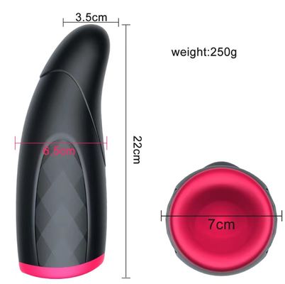 250g echte Vagina männlicher Masturbator Spielzeug Tasse automatischer Kolben Teleskop Heizung