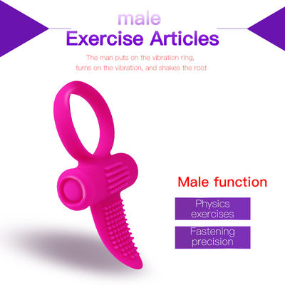 Pink CE Vibrierende Zunge Ring Klitoris Dildo Ring Vibrator 85,8mm X 46,3mm X 8,2mm