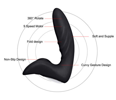 Drehender elektrischer Masturbator für Männer Spielzeug Silikon Prostata Massage Porno Vibrator