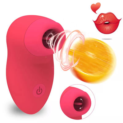 Frau G-Punkt-Vibrator Erwachsene Spielzeug Zunge Lecken Klitoris Saugen Vibrator