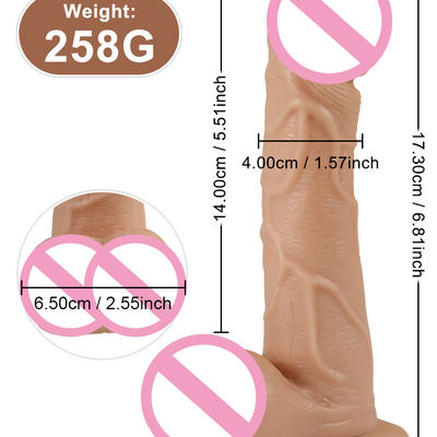 5.3 Zoll Vibrator Erwachsenenspielzeug realistischer großer Dildo Silikon Penis für Erwachsene