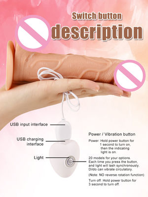 5.3 Zoll Vibrator Erwachsenenspielzeug realistischer großer Dildo Silikon Penis für Erwachsene