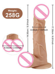 5.3 Zoll Vibrator Erwachsenenspielzeug realistischer großer Dildo Silikon Penis für Erwachsene