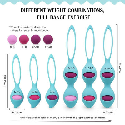 CE Vibrator Erwachsenenspielzeug Kegel Ball 35 X 140mm Frauen Nachgeburt Beckenbodenverengung