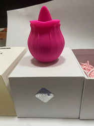 360g Zunge Vibrator Erwachsene Spielzeug Vibrator Sex-Spielzeug Vagina Saugen rosa Blume geformt