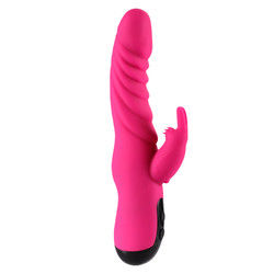 10 Frequenz Vibrator Erwachsene Spielzeug Kaninchenform Wiederaufladbarer G-Punkt Dildo Zunge lecken