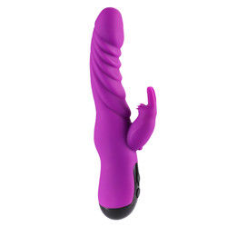 10 Frequenz Vibrator Erwachsene Spielzeug Kaninchenform Wiederaufladbarer G-Punkt Dildo Zunge lecken