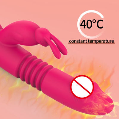 12 Frequenz Vibrator Sexspielzeug USB Wiederaufladbarer weiblicher Stimulator Dildo Teleskopheizung