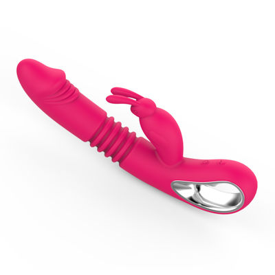 12 Frequenz Vibrator Sexspielzeug USB Wiederaufladbarer weiblicher Stimulator Dildo Teleskopheizung