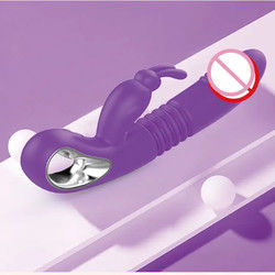 12 Frequenz Vibrator Sexspielzeug USB Wiederaufladbarer weiblicher Stimulator Dildo Teleskopheizung