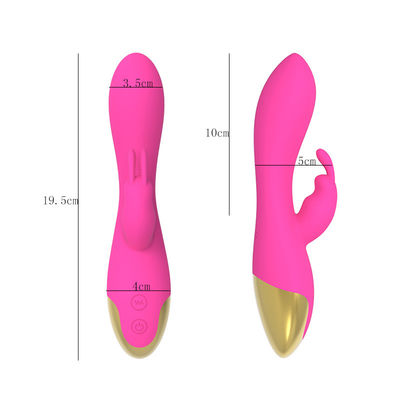 Wiederaufladbares G-Punkt-Sex-Spielzeug Wasserdichtes Kaninchen-Klitoris-Massager Vibrator für Frauen