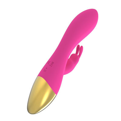 Wiederaufladbares G-Punkt-Sex-Spielzeug Wasserdichtes Kaninchen-Klitoris-Massager Vibrator für Frauen