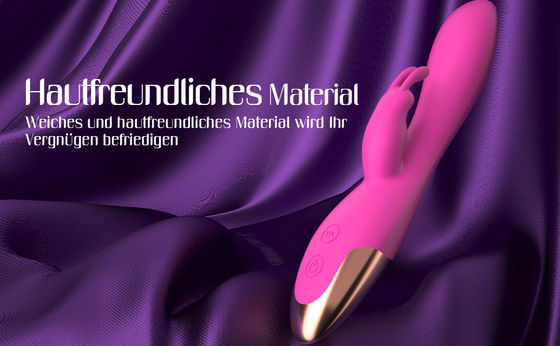 Wiederaufladbares G-Punkt-Sex-Spielzeug Wasserdichtes Kaninchen-Klitoris-Massager Vibrator für Frauen