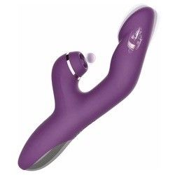 Wiederaufladbares G-Punkt-Sex-Spielzeug Wasserdichtes Kaninchen-Klitoris-Massager Vibrator für Frauen