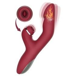 Wiederaufladbares G-Punkt-Sex-Spielzeug Wasserdichtes Kaninchen-Klitoris-Massager Vibrator für Frauen