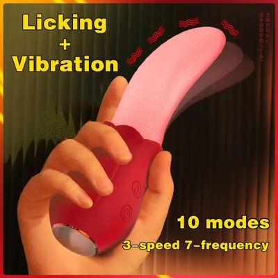 250g Rose Vibrator Sex-Spielzeug Brustwarze Tragbare Klitoris-Stimulator Langzunge Vibrator