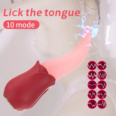 250g Rose Vibrator Sex-Spielzeug Brustwarze Tragbare Klitoris-Stimulator Langzunge Vibrator