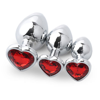 Extremo Pink Sex Edelstahl Anal Plug Riesiger Hintern Plug Herz Cola Spielzeug Set