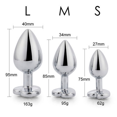 Extremo Pink Sex Edelstahl Anal Plug Riesiger Hintern Plug Herz Cola Spielzeug Set