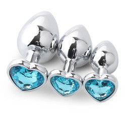 Extremo Pink Sex Edelstahl Anal Plug Riesiger Hintern Plug Herz Cola Spielzeug Set