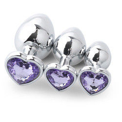 Extremo Pink Sex Edelstahl Anal Plug Riesiger Hintern Plug Herz Cola Spielzeug Set