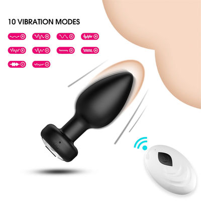 Drahtloser Anal-Schub-Anschluss Sex-Spielzeug Silikon USB Wiederaufladbar 10 Frequenz