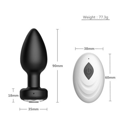 Drahtloser Anal-Schub-Anschluss Sex-Spielzeug Silikon USB Wiederaufladbar 10 Frequenz