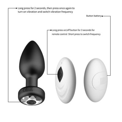 Drahtloser Anal-Schub-Anschluss Sex-Spielzeug Silikon USB Wiederaufladbar 10 Frequenz