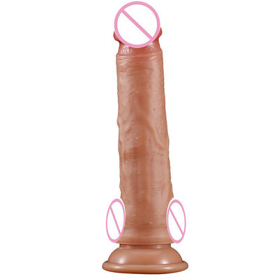 Künstlicher Penis Anal Männlicher Realistischer Dildo Flüssig Weiches Silikon Gummi Sexspielzeug für Frauen Starke Saugtasse Handfrei