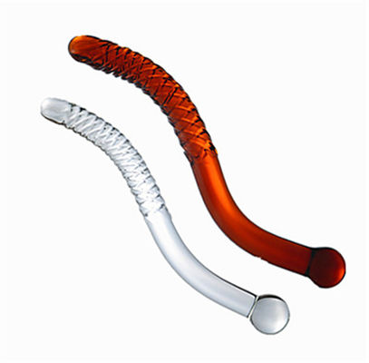 Hochwertige künstliche handgefertigte Schuss Anal Plug Kristall Kristall Penis Glas Dildo für Vagina