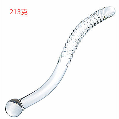 Hochwertige künstliche handgefertigte Schuss Anal Plug Kristall Kristall Penis Glas Dildo für Vagina