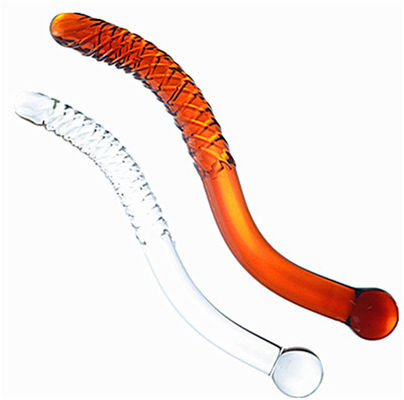 Hochwertige künstliche handgefertigte Schuss Anal Plug Kristall Kristall Penis Glas Dildo für Vagina