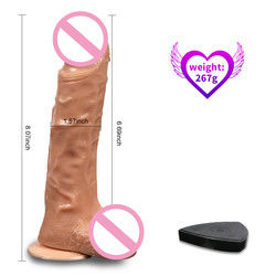 8 Zoll Frauen Sex-Spielzeug Dildo Haut Gefühl Durchlässig Flüssigkeit Silicone Dildo