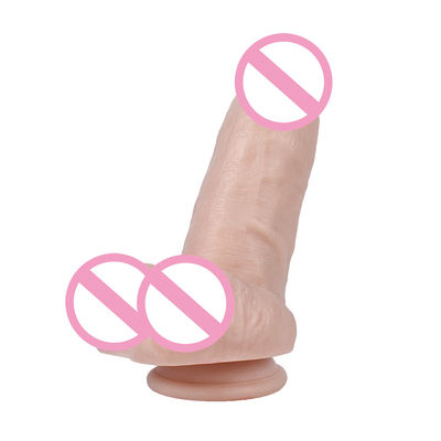 215mm Penis Frauen Sexspielzeug realistisches medizinisches Silicone Dildo Silicone Gummi