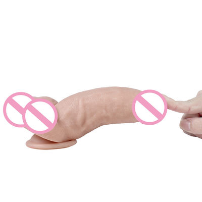 215mm Penis Frauen Sexspielzeug realistisches medizinisches Silicone Dildo Silicone Gummi