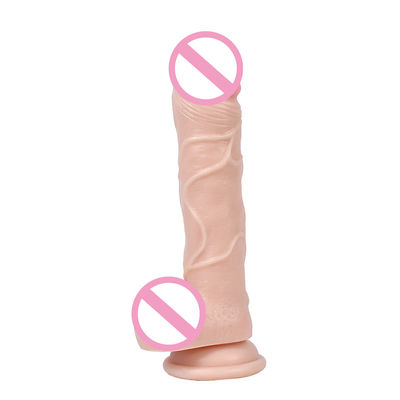 Pvc-Penis Männlich realistischer Dildo Flüssig Silikon Dildo wasserdicht CE