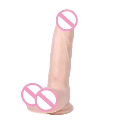 S-WBC10031 Pvc Super Weicher Dildo Riesenerweicher Weicher Dildo ROHS Starker Saugbecher