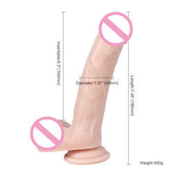 S-WBC10031 Pvc Super Weicher Dildo Riesenerweicher Weicher Dildo ROHS Starker Saugbecher