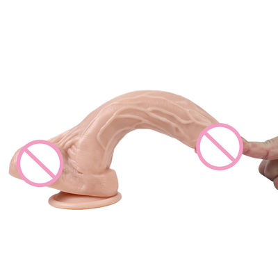 Weibliche realistische Dildo Klares Silicone Dildo Silicone Gummi Sex-Spielzeug