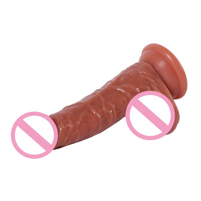 21.5 x 4cm Frauen realistische Dildo Weiches Silicone Dildo wasserdicht