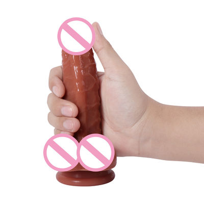 21.5 x 4cm Frauen realistische Dildo Weiches Silicone Dildo wasserdicht