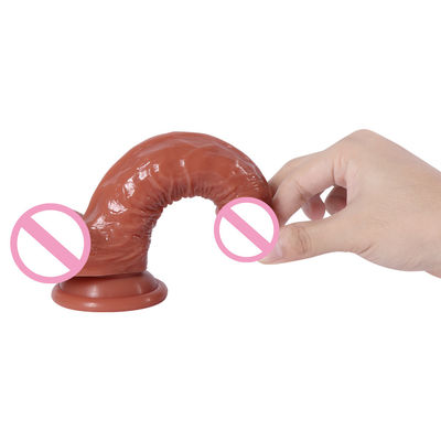 21.5 x 4cm Frauen realistische Dildo Weiches Silicone Dildo wasserdicht